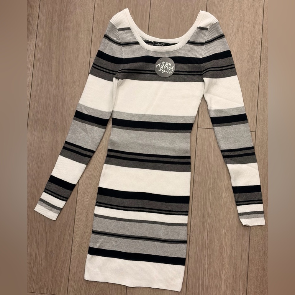 Striped Long Sleeve Dress